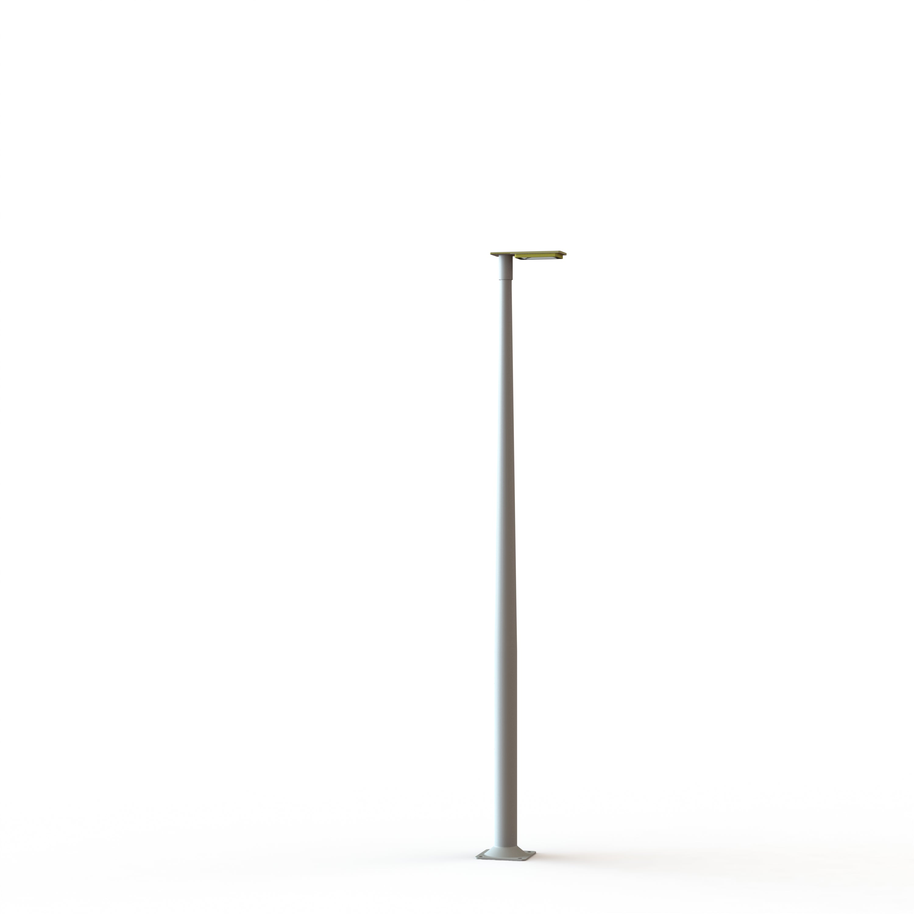 Lampadaire Hector N°2 LED sym 35W 3000K Dali Jaune souffre 068 support Gris 105 182217068