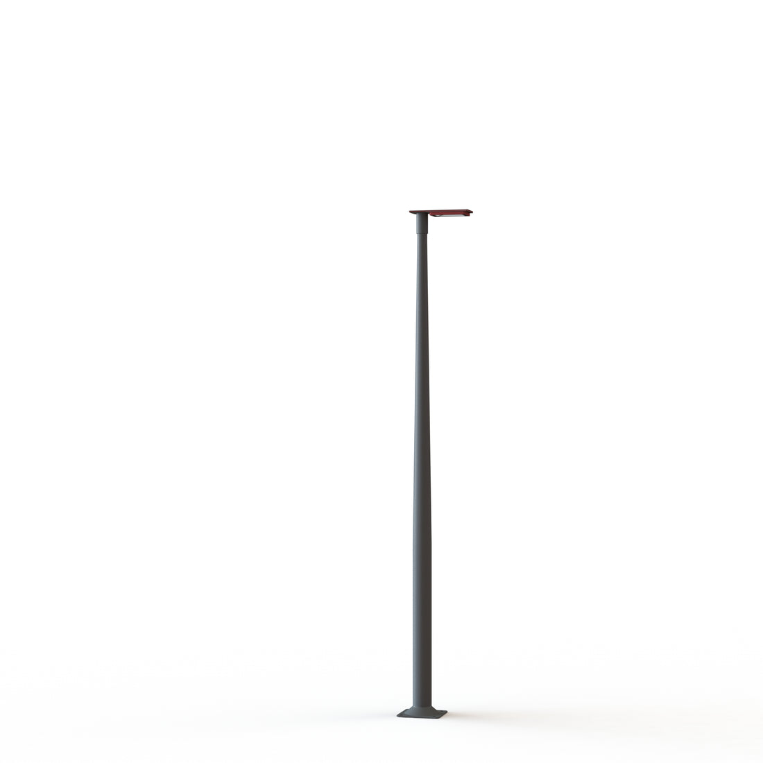 Lampadaire Hector N°2 LED Sym 35W 2700K 1-10V Rouge 056, Black Grey Support 182339056