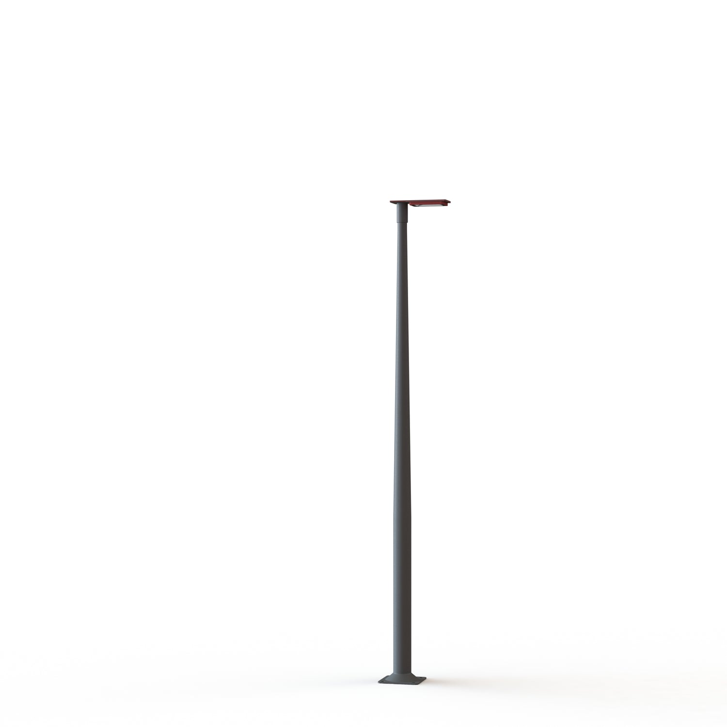 Lampadaire Hector N°2 LED Asym 35W 2700K Dali Rouge 056, Black Grey Support 182342056