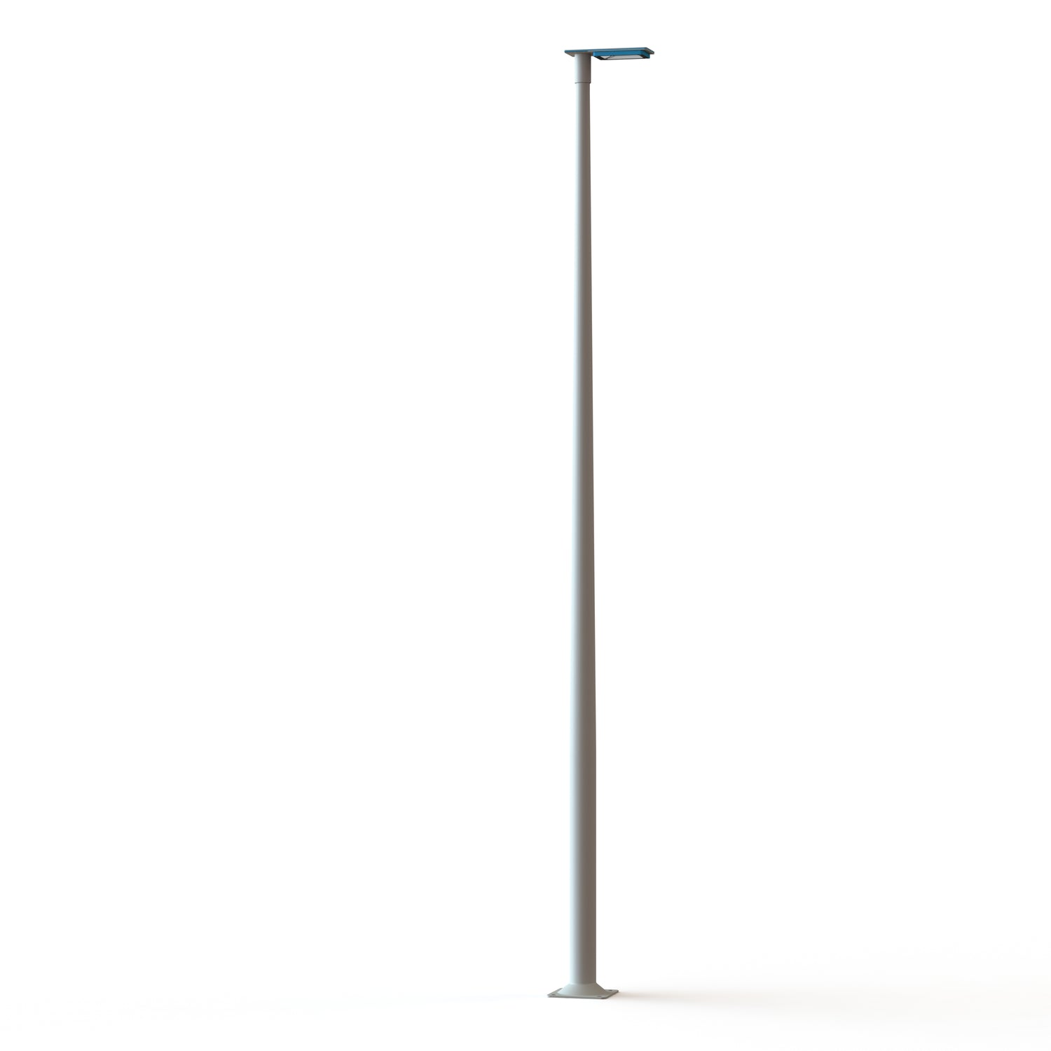 Lampadaire Hector N°3 LED sym 26W 3000K Bleu azur mat 134 support Gris 105 182219134