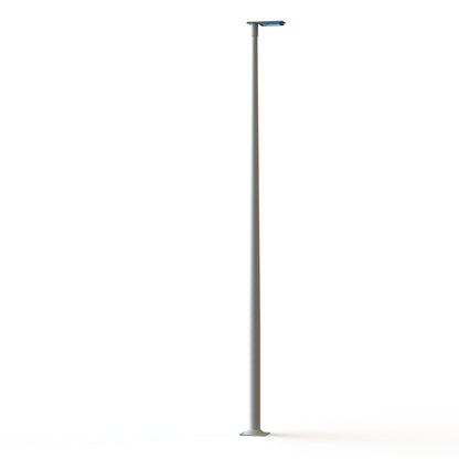 Lampadaire Hector N°3 LED sym 26W 3000K Bleu azur mat 134 support Gris 105 182219134