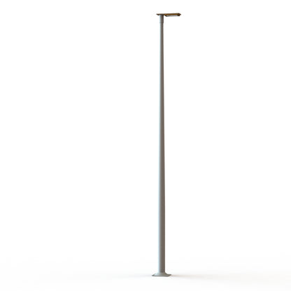 Lampadaire Hector N°3 LED asym 26W 3000K Orangé pur 014 support Gris 105 182220014