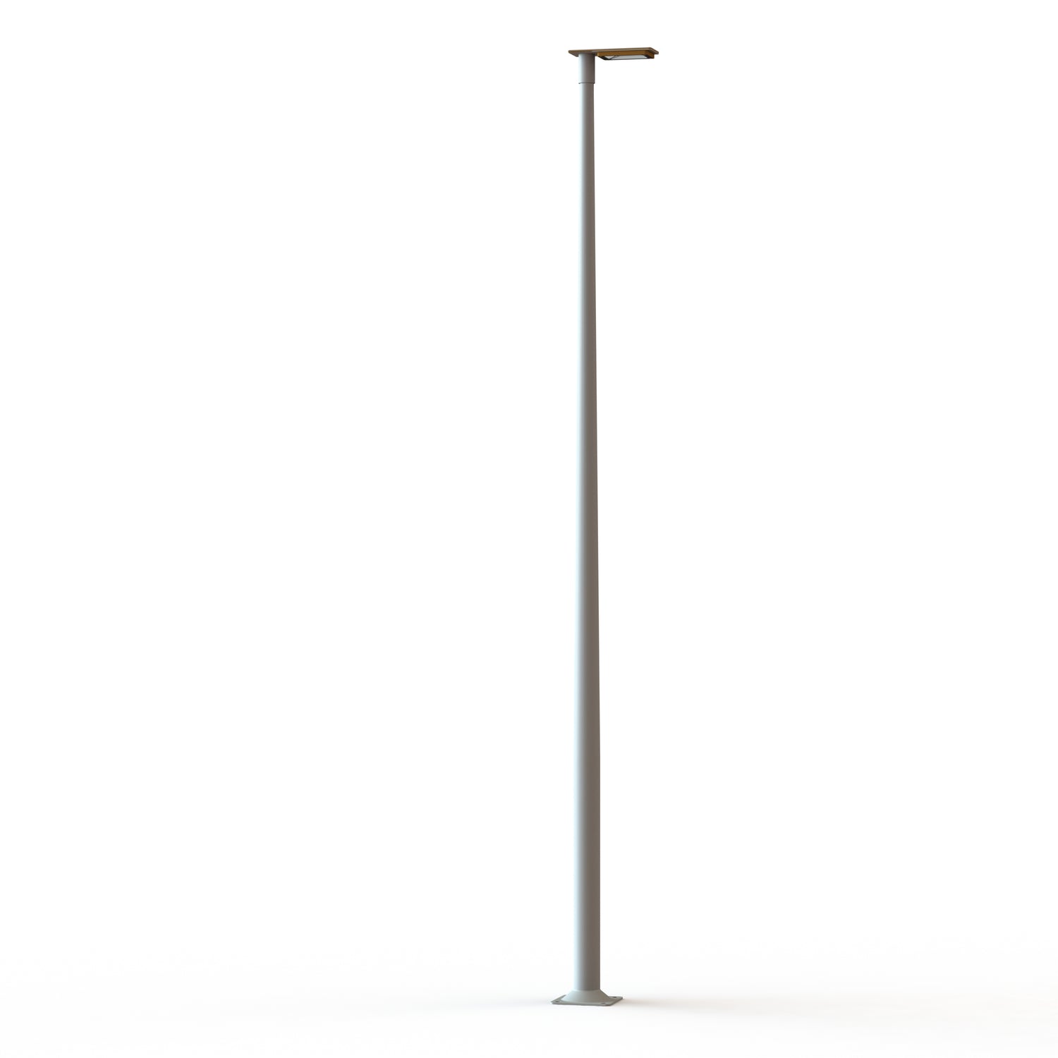 Lampadaire Hector N°3 LED asym 35W 3000K 1-10V Orangé pur 014 support Gris 105 182222014