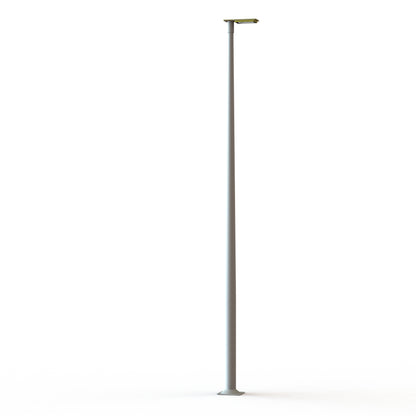 Lampadaire Hector N°3 LED asym 35W 3000K 1-10V Jaune 068 support Gris 105 182222068