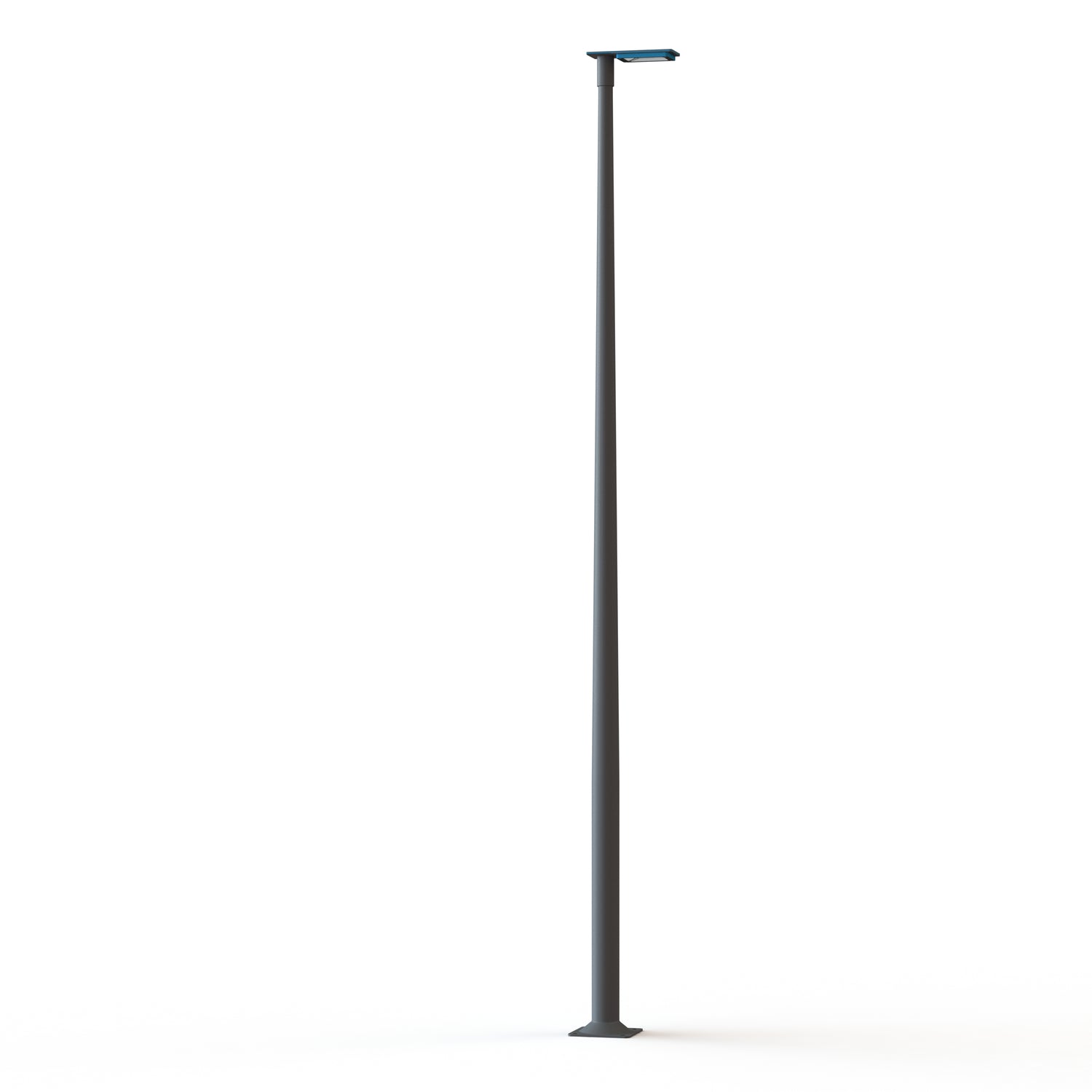 Lampadaire Hector N°3 LED Asym 26W 2700K Bleu 134, Support Gris 107 182344134