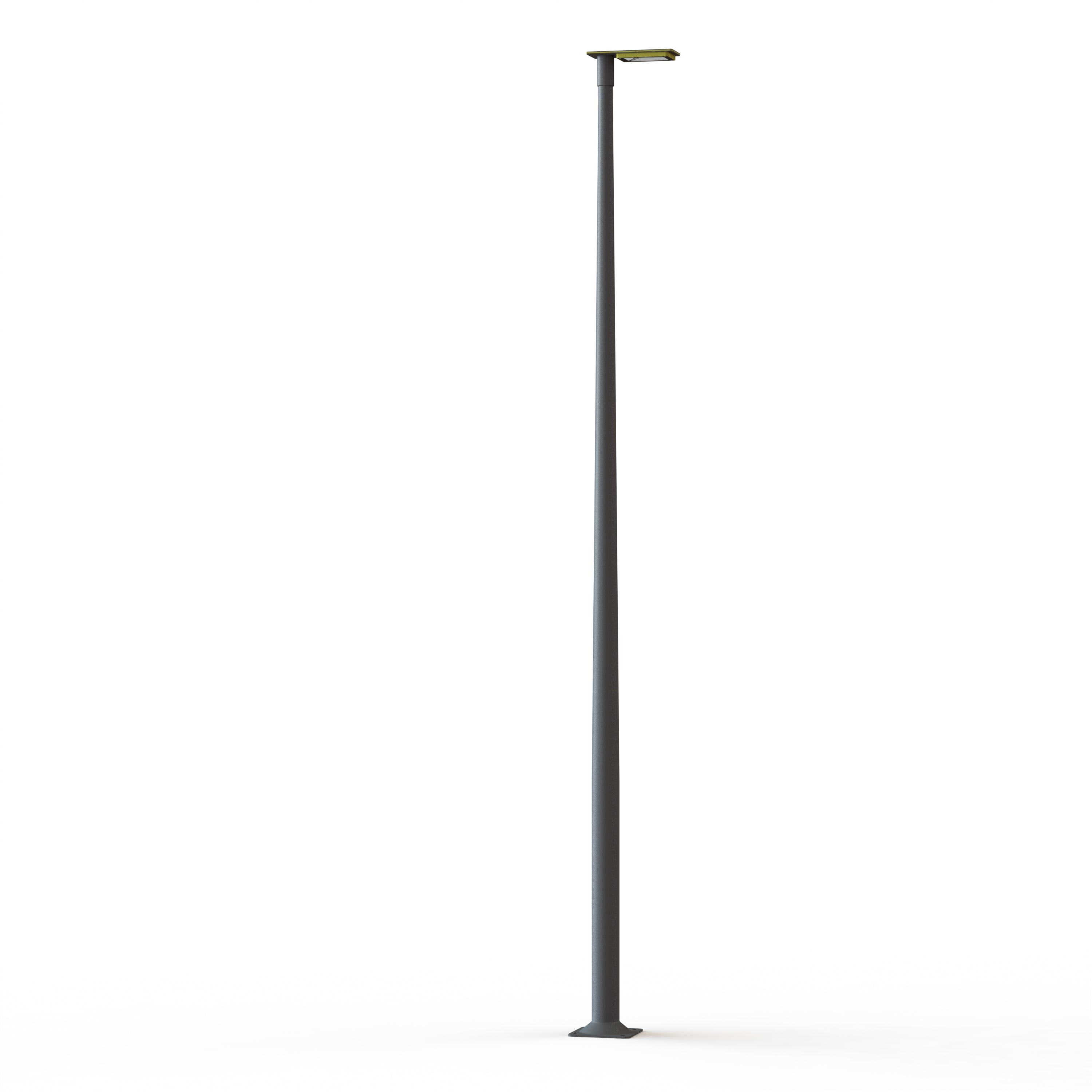 Lampadaire Hector N°3 LED sym 35W 3000K Dali Jaune souffre 068 support Gris 107 182323068