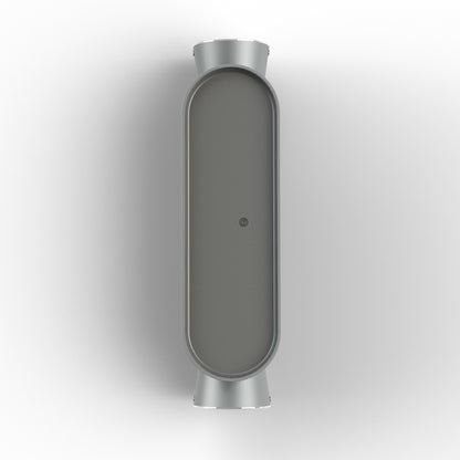 Applique Ibuk N°1 4300°K 10-40 Façade PC noir Gris soie 105 126011105