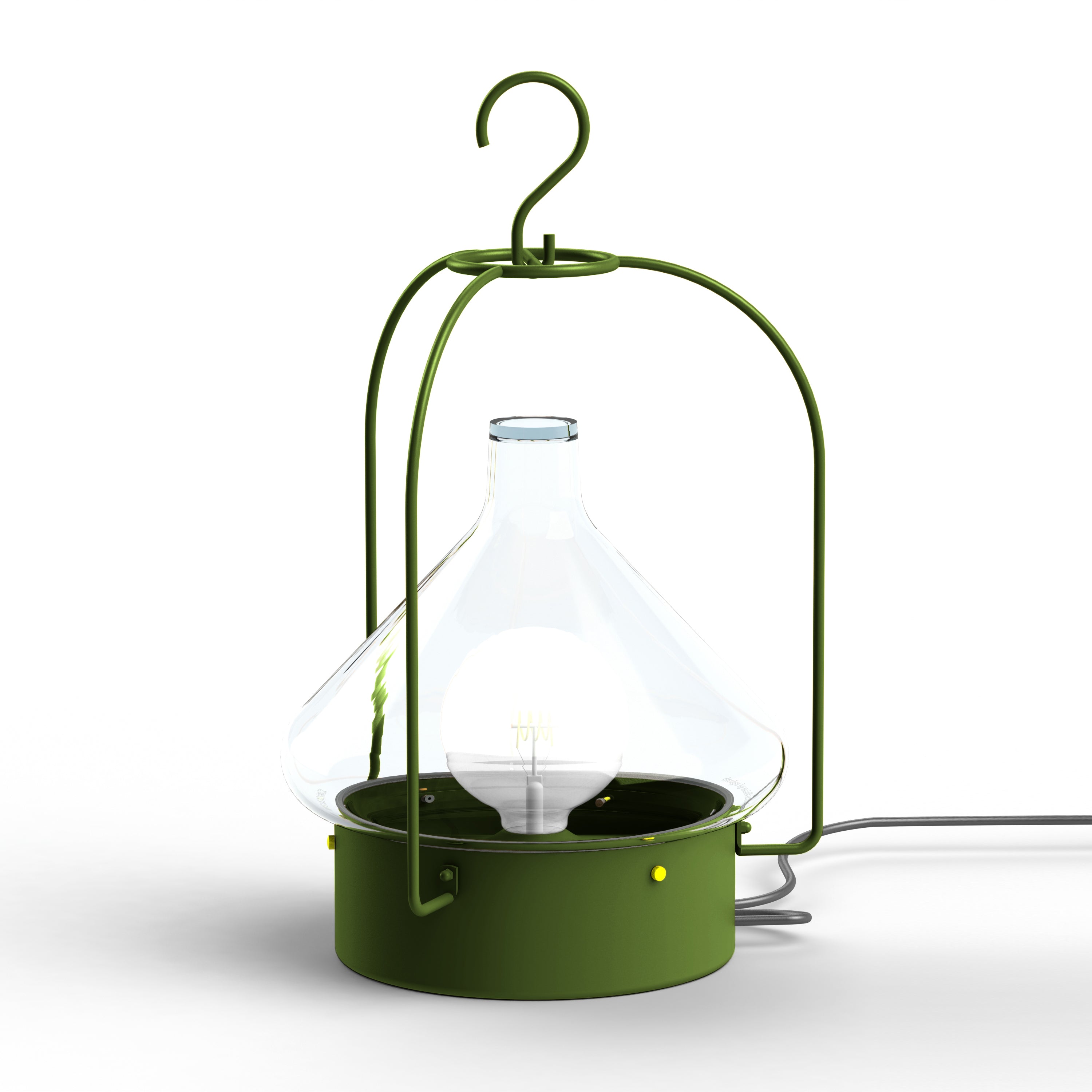 Luminaire mobile La Hutte N°2 Vert fougère 109 166002109