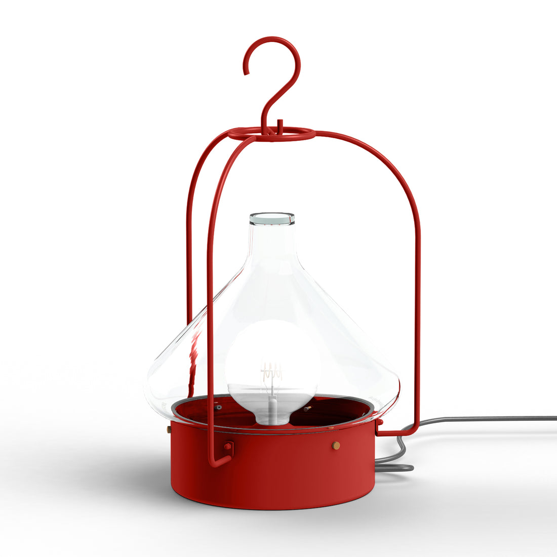 Luminaire mobile La Hutte N°2 Rouge tomate 110 166002110