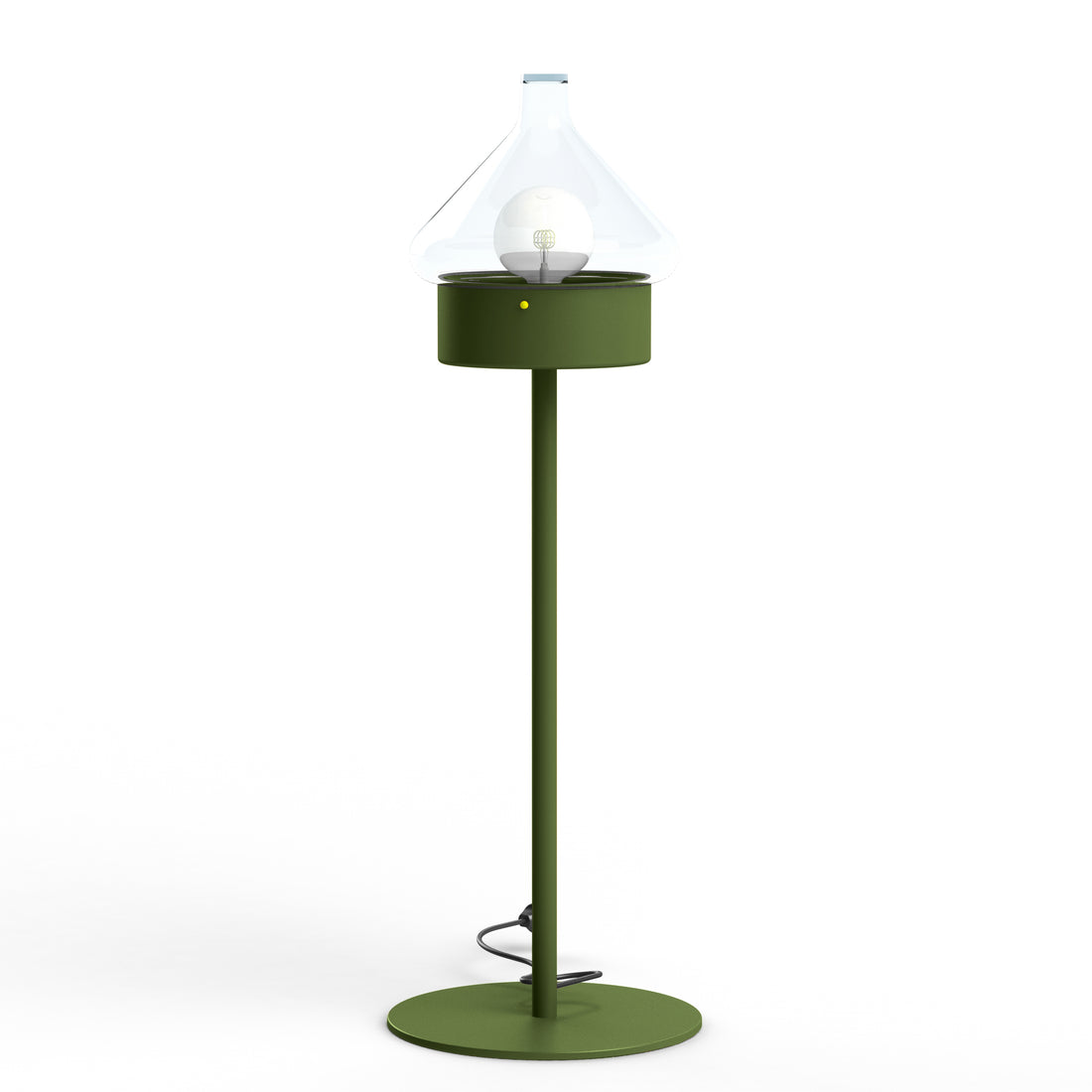 Luminaire mobile La Hutte N°3 prise type J Vert fougère 109 166003109-ch