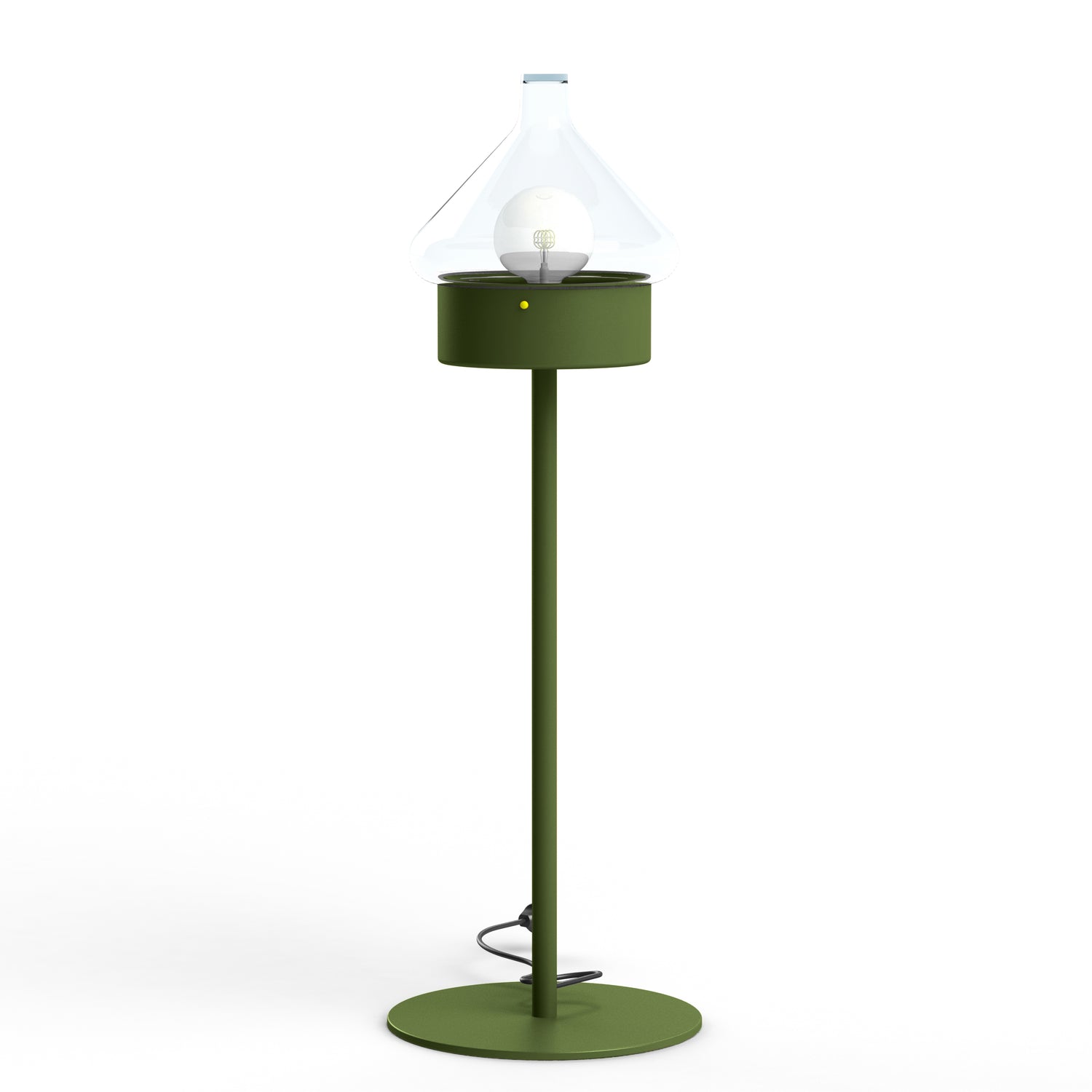 Luminaire mobile La Hutte N°3 prise type J Vert fougère 109 166003109-ch