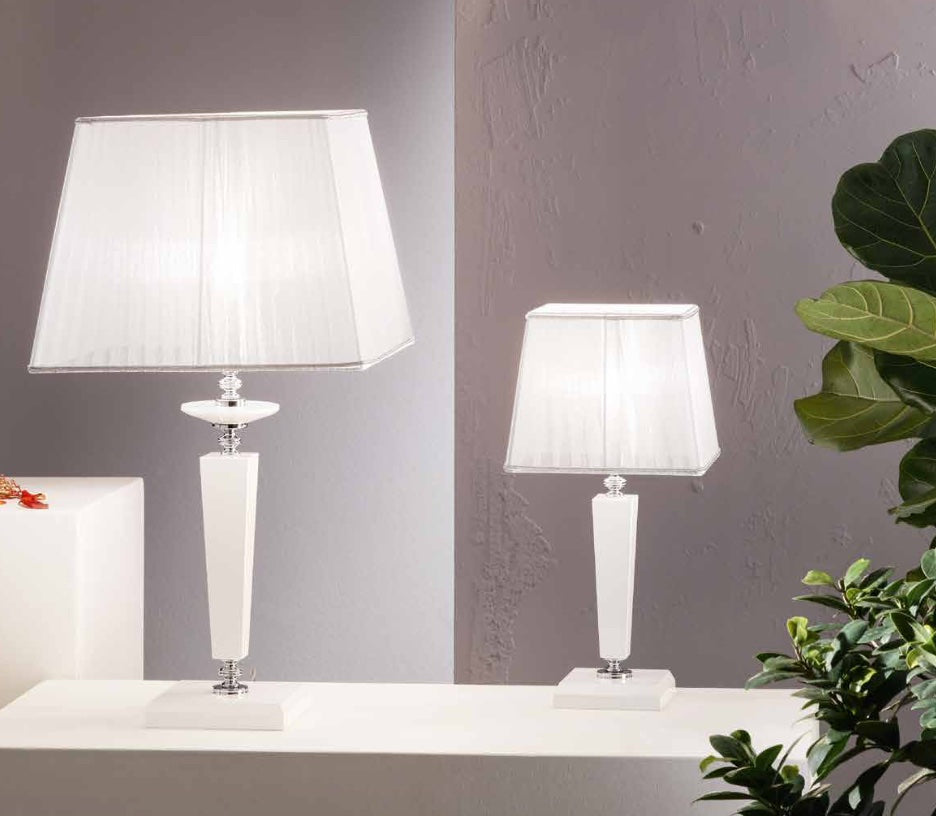 Lampe Venise blanche H64