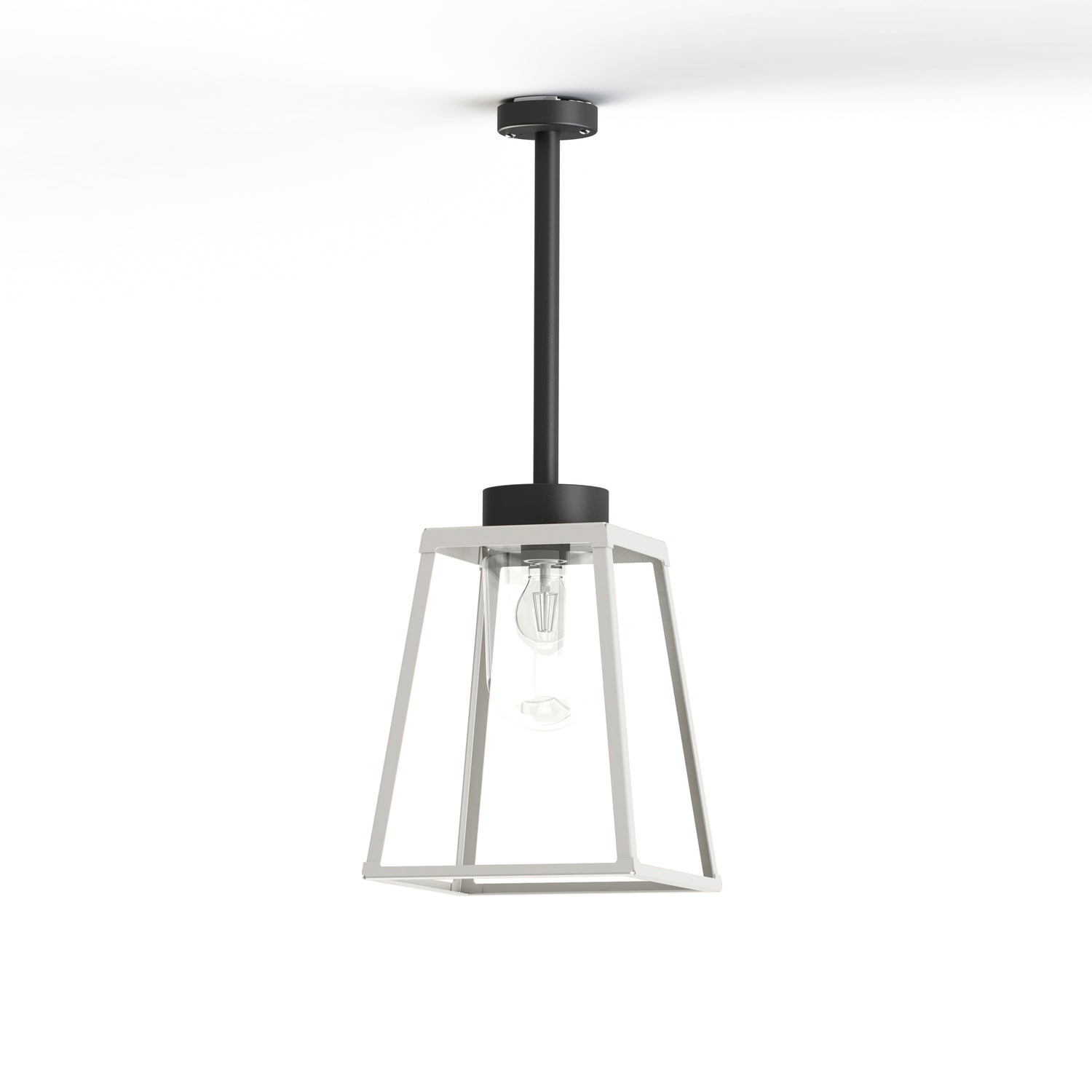 Plafonnier Lampiok 2 N°1 diffuseur clair Blanc pur 101 - Gris noir 107 178001101