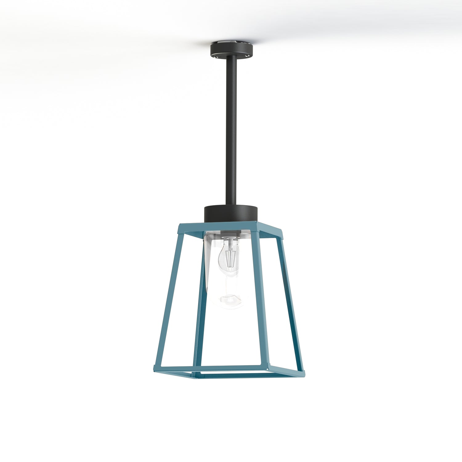 Plafonnier Lampiok 2 N°1 diffuseur clair Bleu 111 - Gris noir 107 178001111