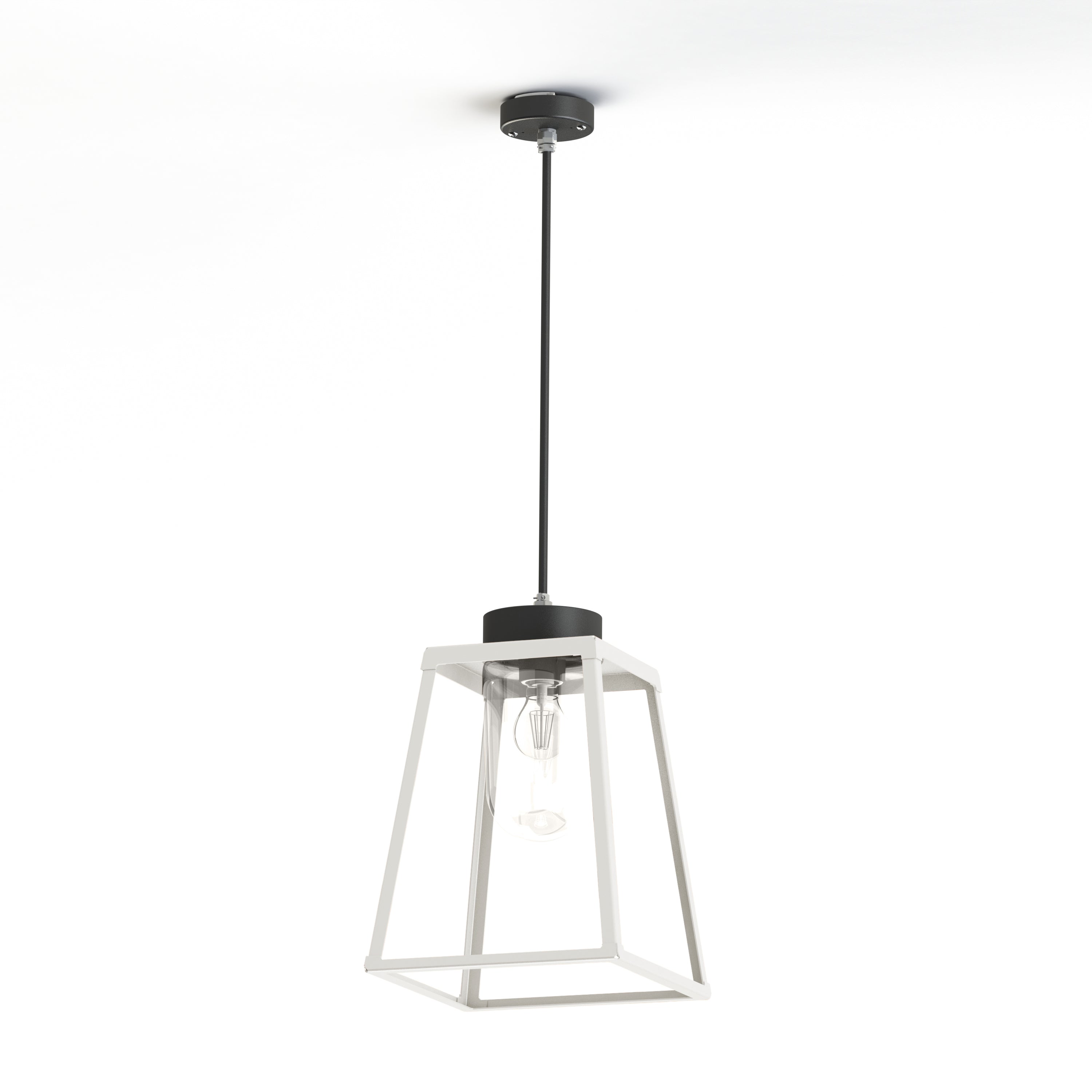 Suspension Lampiok 2 N°2 diffuseur clair Blanc pur 101 - Gris noir 107