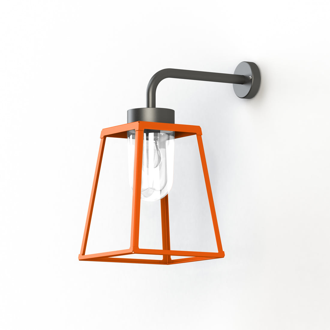 Applique Lampiok 2 N°3 diffuseur clair Orangé pur 014 - Gris noir 107 178005014
