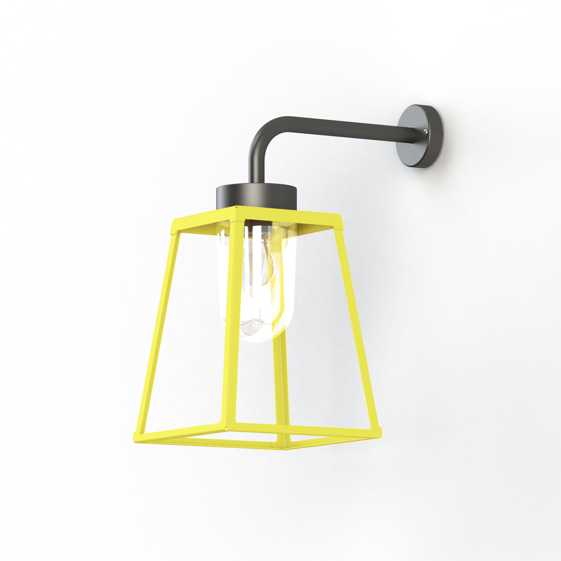 Applique Lampiok 2 N°3 diffuseur clair Jaune soufre 068 - Gris noir 107 178005068