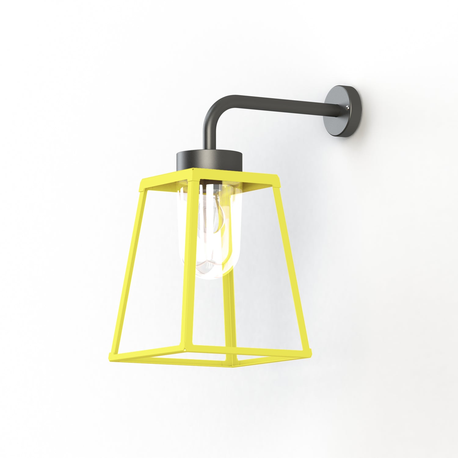 Applique Lampiok 2 N°3 diffuseur clair Jaune soufre 068 - Gris noir 107 178005068