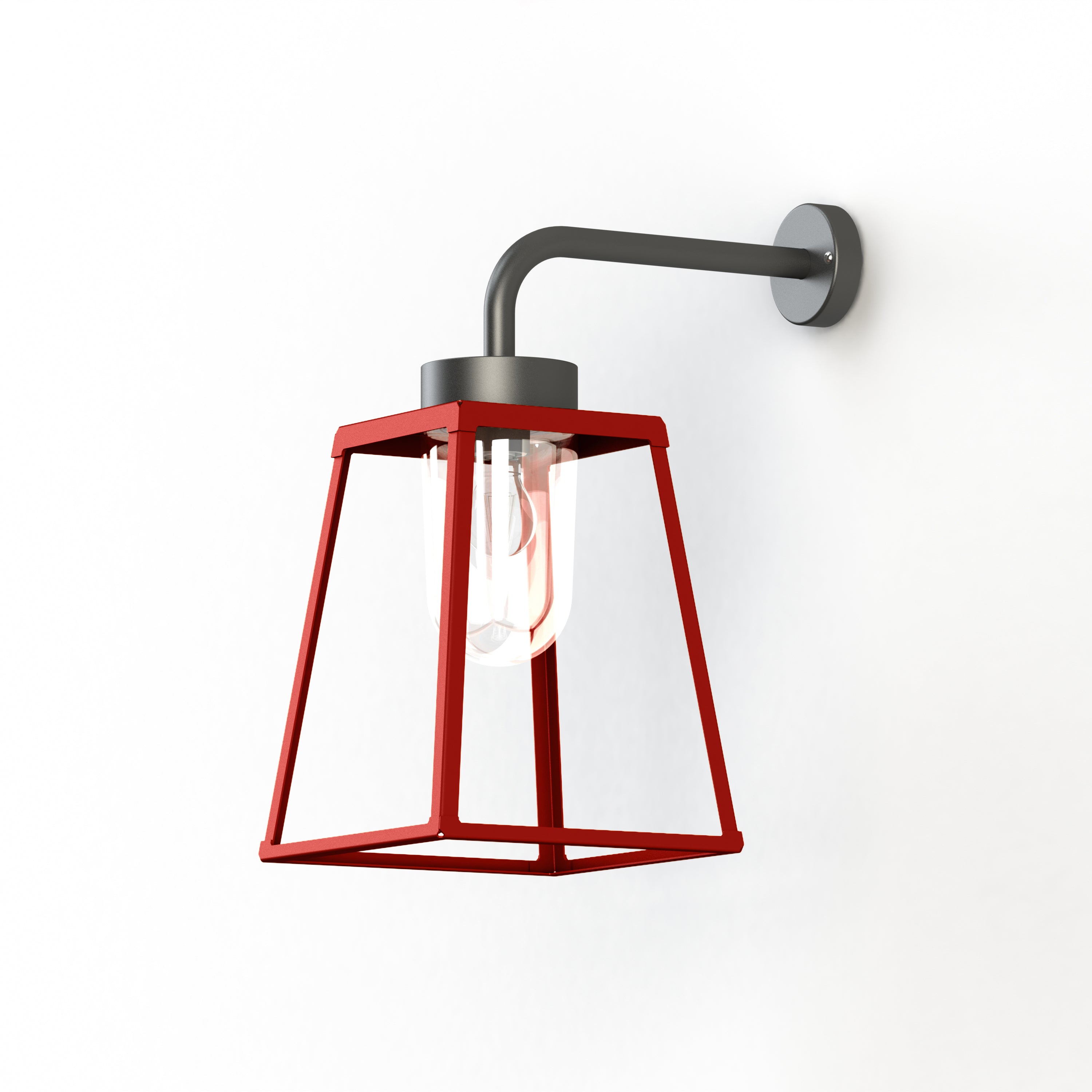 Applique Lampiok 2 N°3 diffuseur clair Rouge tomate 110 - Gris noir 107 178005110