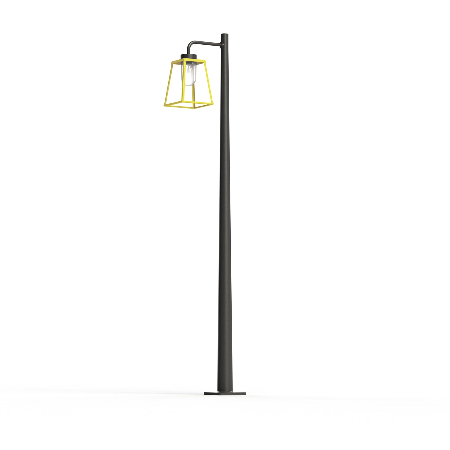 Lampadaire Lampiok 2 N°4 diffuseur clair Jaune soufre 068 - Gris noir 107 178011068