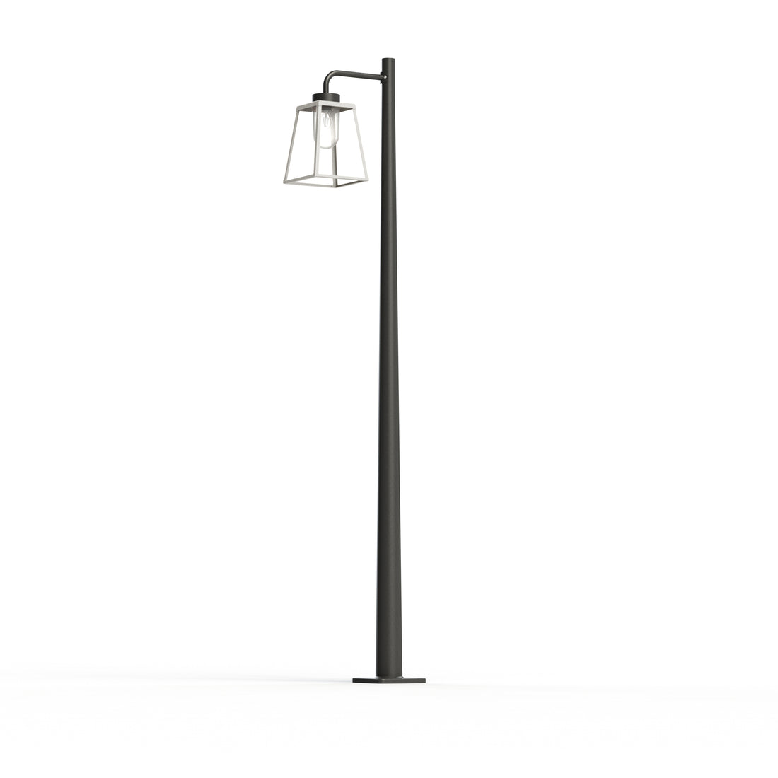 Lampadaire Lampiok 2 N°4 diffuseur clair Blanc pur 101 - Gris noir 107 178011101