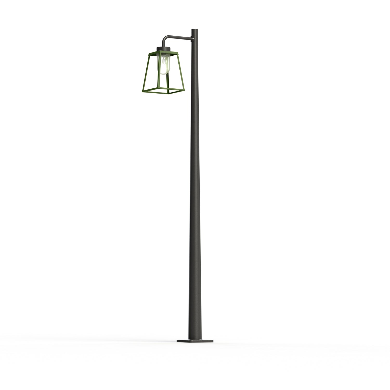 Lampadaire Lampiok 2 N°4 diffuseur clair Vert fougère 109 - Gris noir 107 178011109