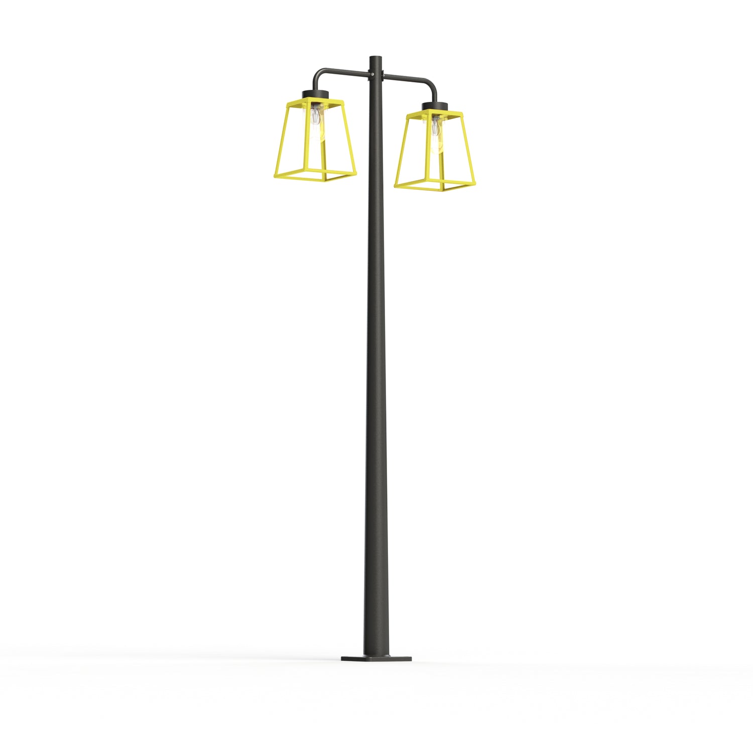 Lampadaire Lampiok 2 N°5 diffuseur clair Jaune soufre 068 - Gris noir 107 178013068