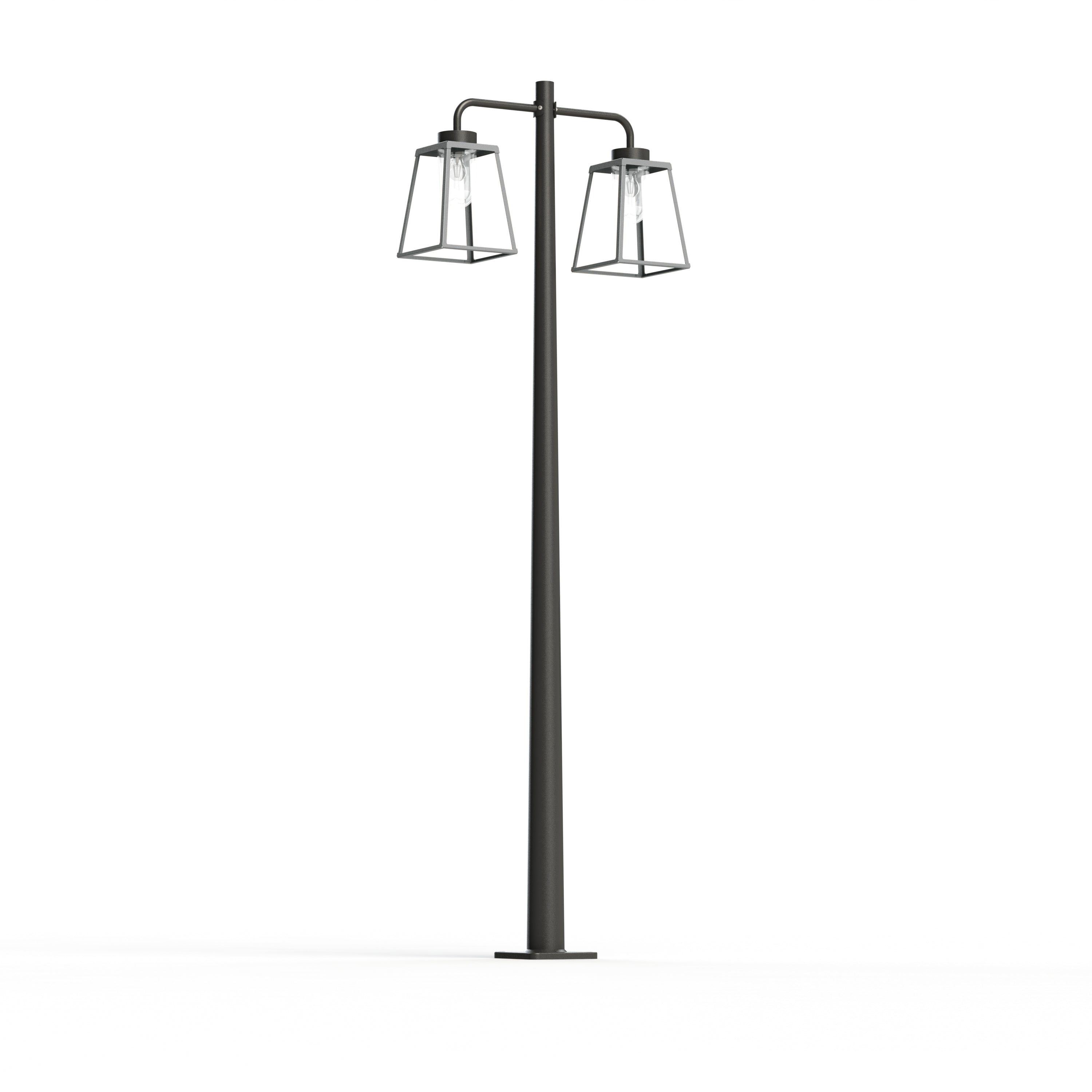 Lampadaire Lampiok 2 N°5 diffuseur clair Gris soie 105 - Gris noir 107 178013105