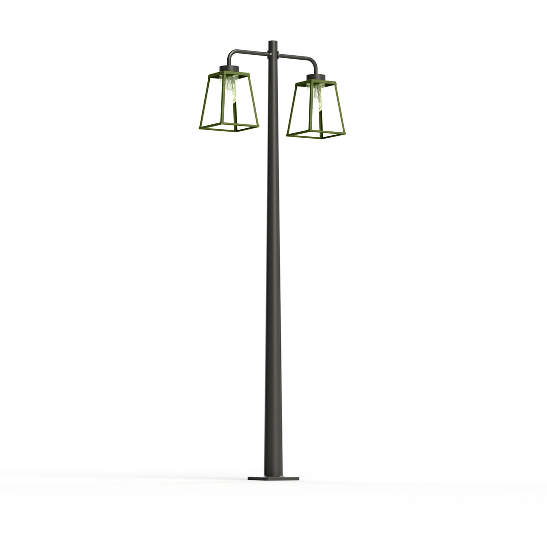 Lampadaire Lampiok 2 N°5 diffuseur clair Vert fougère 109 - Gris noir 107 178013109