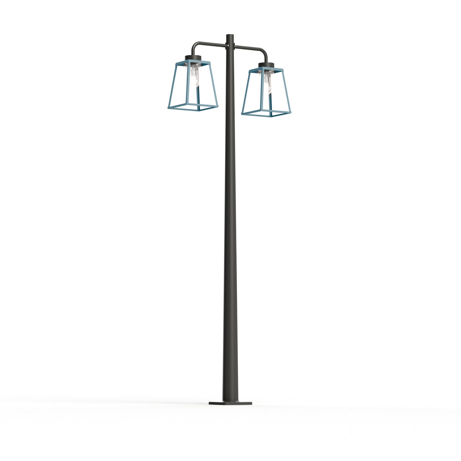 Lampadaire Lampiok 2 N°5 diffuseur clair Bleu 111 - Gris noir 107 178013111