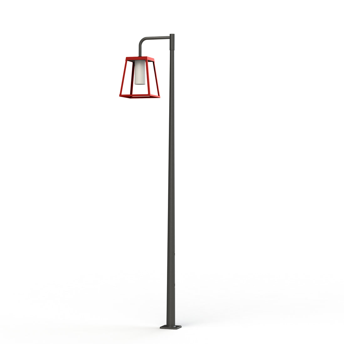 Lampadaire Lampiok 4 N°4 LED 35w 3000°k tube PMMA Gris noir 107 - Rouge 110 175228110