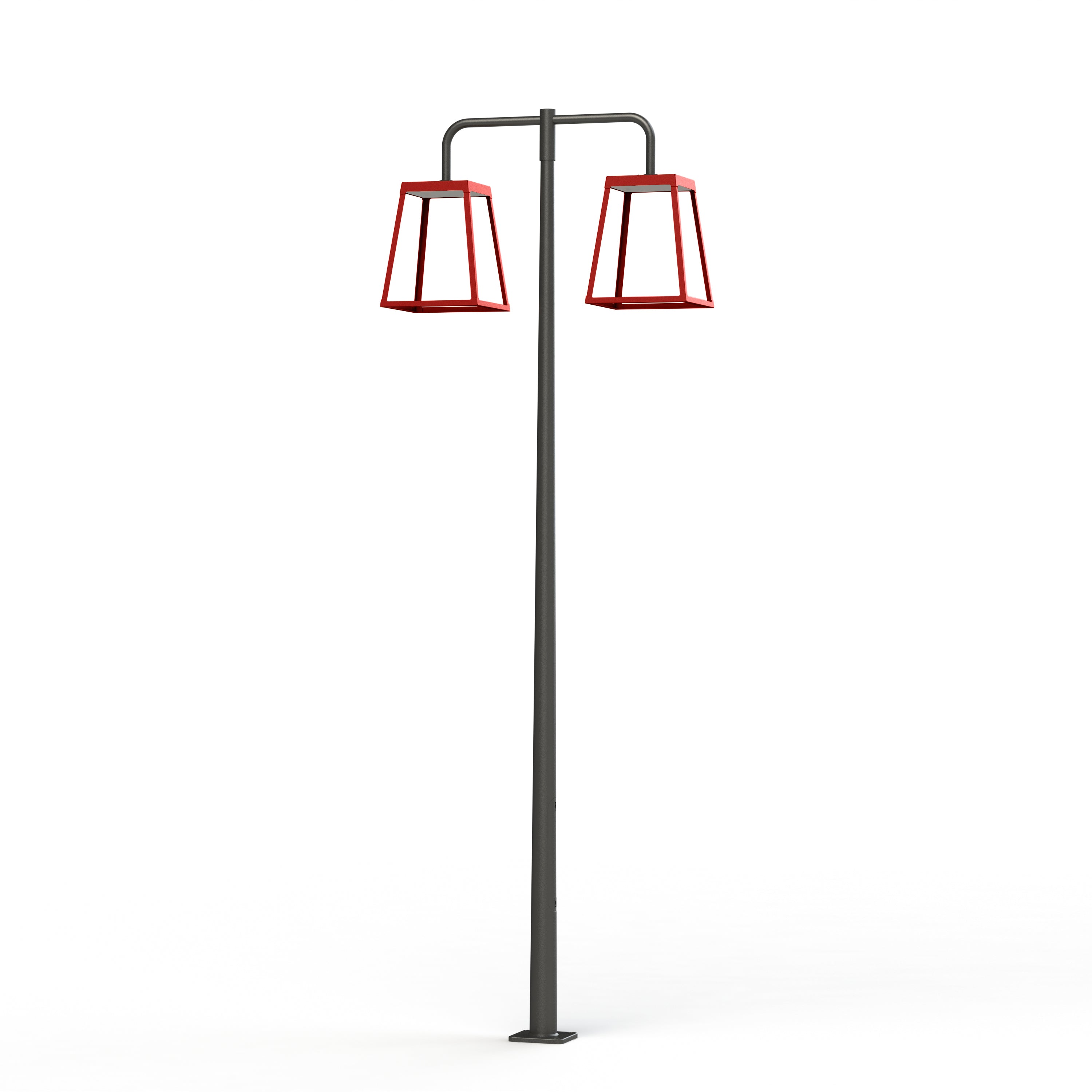 Lampadaire Lampiok 4 N°5 LED 35w 2700°k PMMA satiné Gris 107 - Rouge tomate 110 175239110