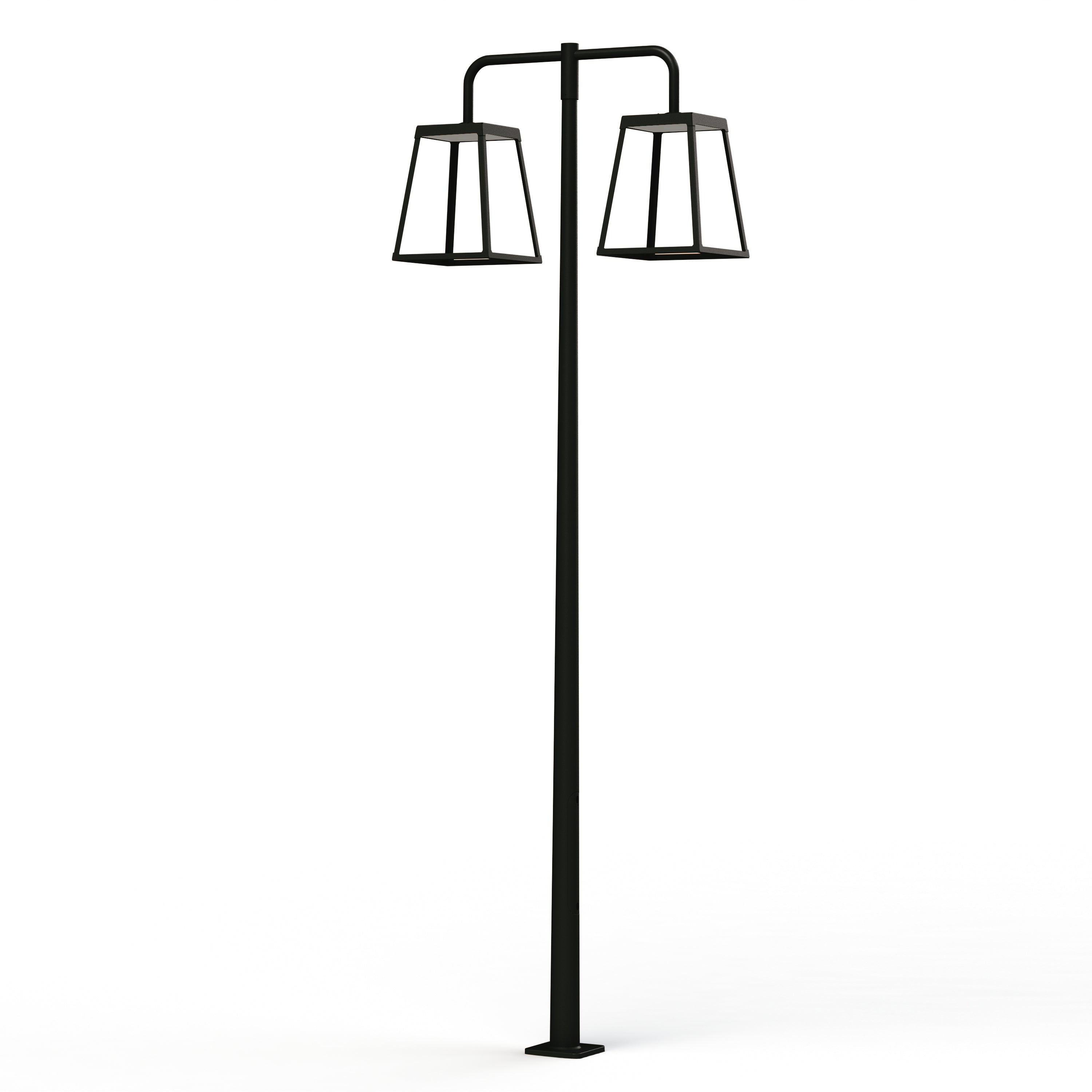 Lampadaire Lampiok 4 N°5 LED 35w 2700°k PMMA satiné Gris noir 107 175039107