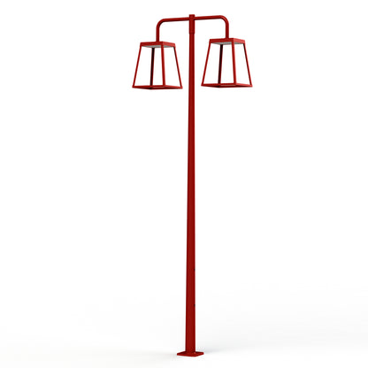 Lampadaire Lampiok 4 N°5 LED 35w 3000°k opale Rouge tomate 110 175029110