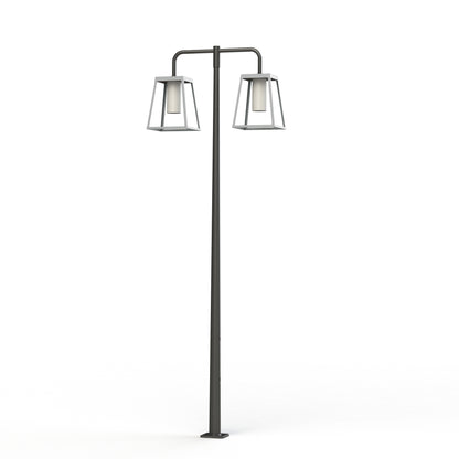 Lampadaire Lampiok 4 N°6 LED 35w 3000°k tube PMMA Gris noir 107 - Gris soie 105 175231105