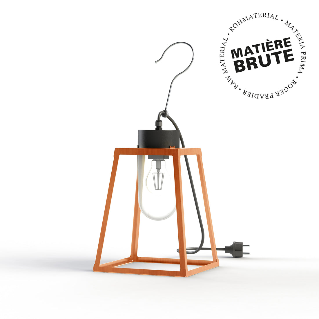 Luminaire mobile Lampiok 1 N°1 Cuivre brut 082 Diffuseur clair 131001082