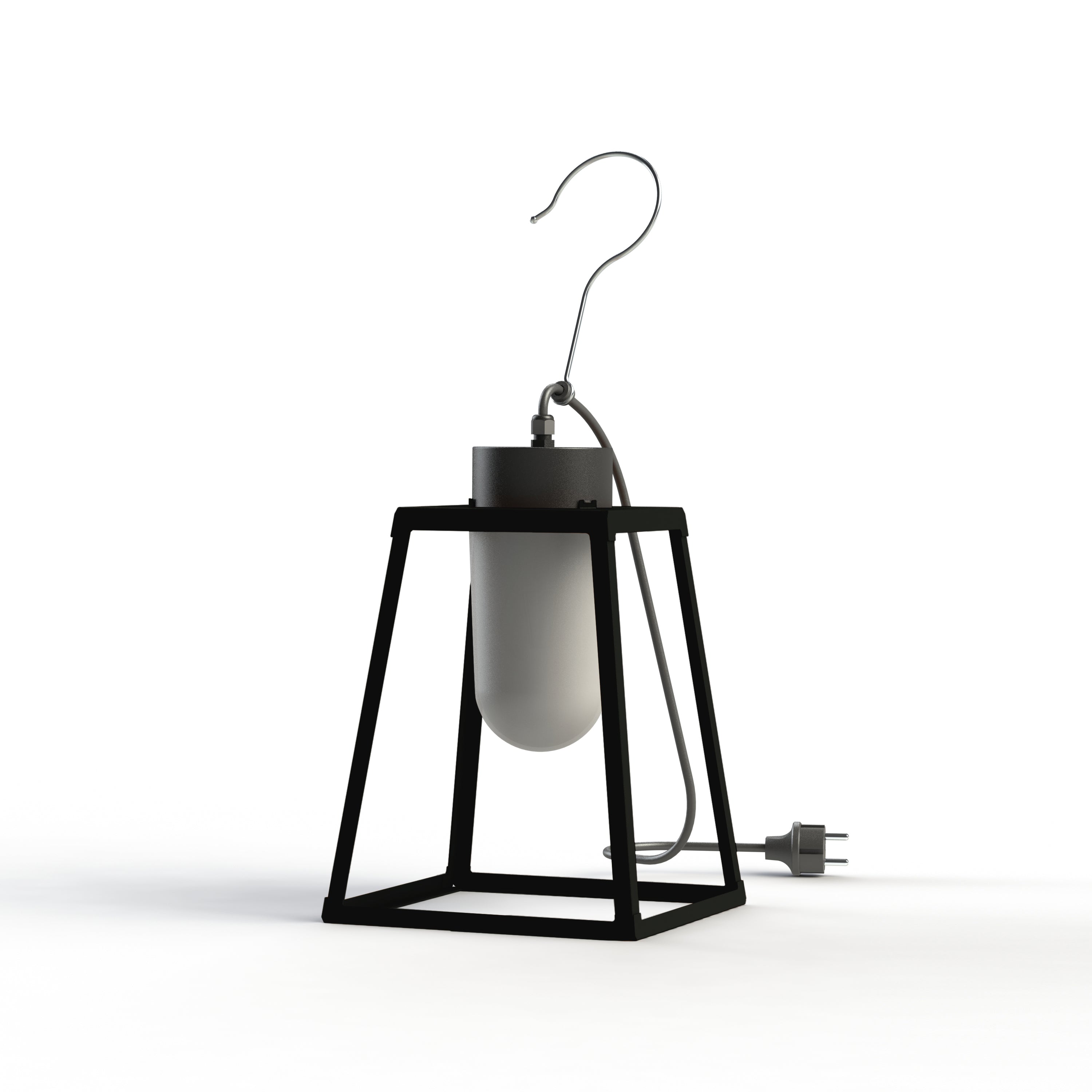 Luminaire mobile Lampiok 1 N°1 opale Gris noir 107 131002107
