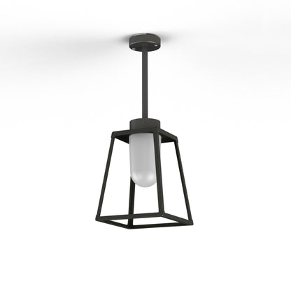 Suspension Lampiok 1 N°2 opale Gris noir 107 131004107