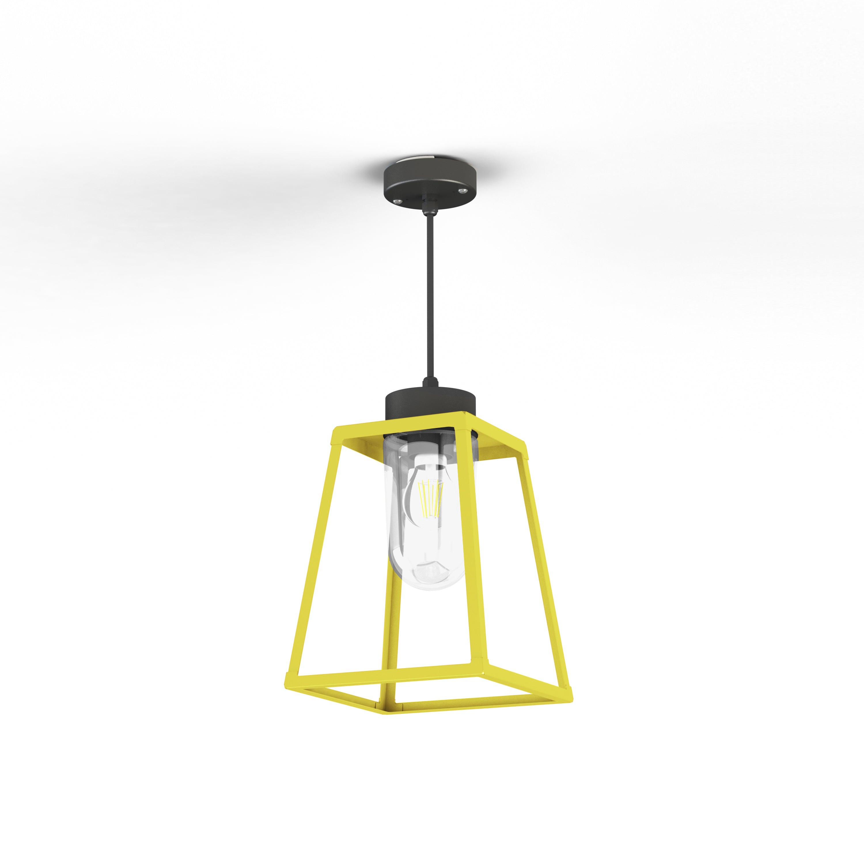 Suspension Lampiok 1 N°3 clair Jaune soufre 068