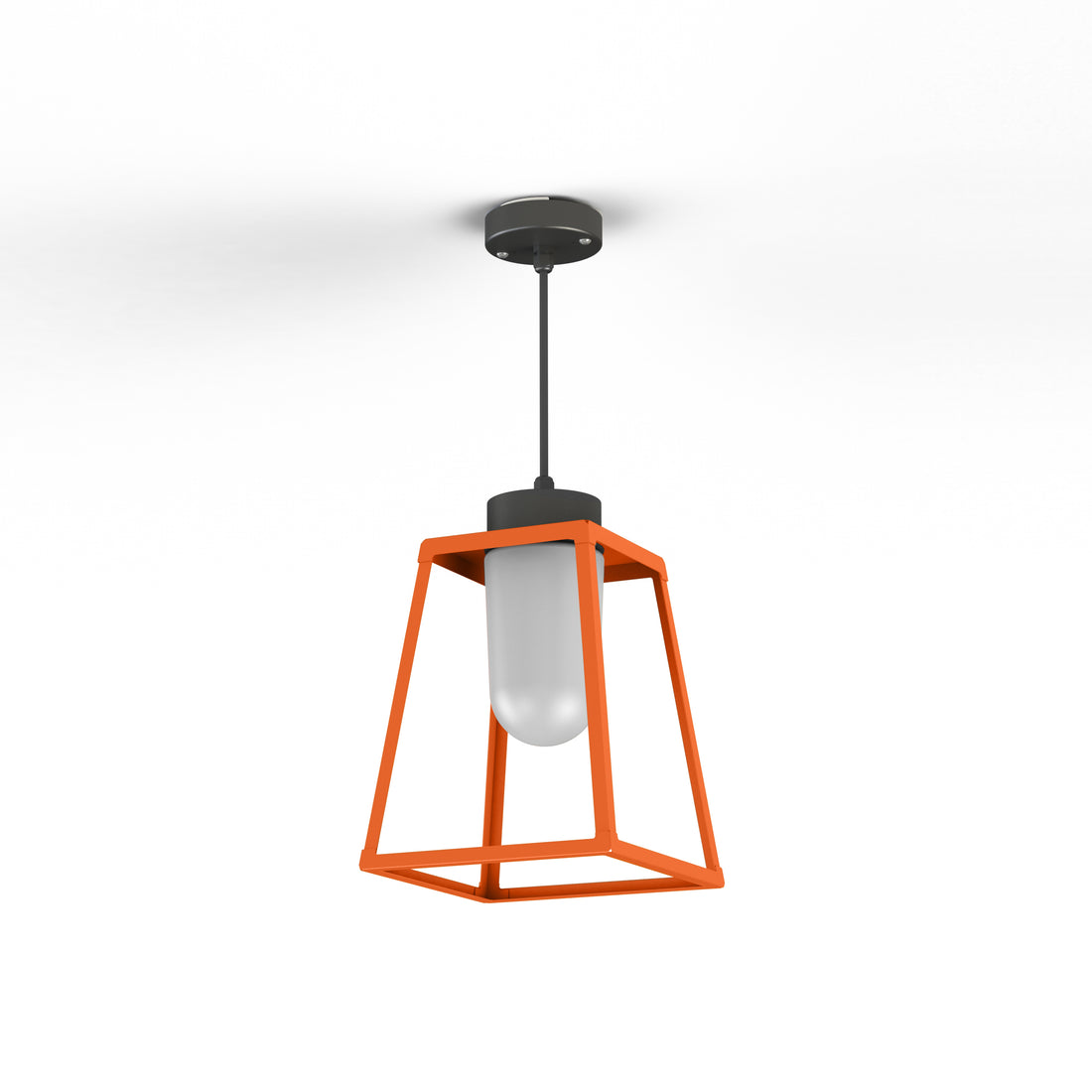 Suspension Lampiok 1 N°3 opale Orangé pur 014