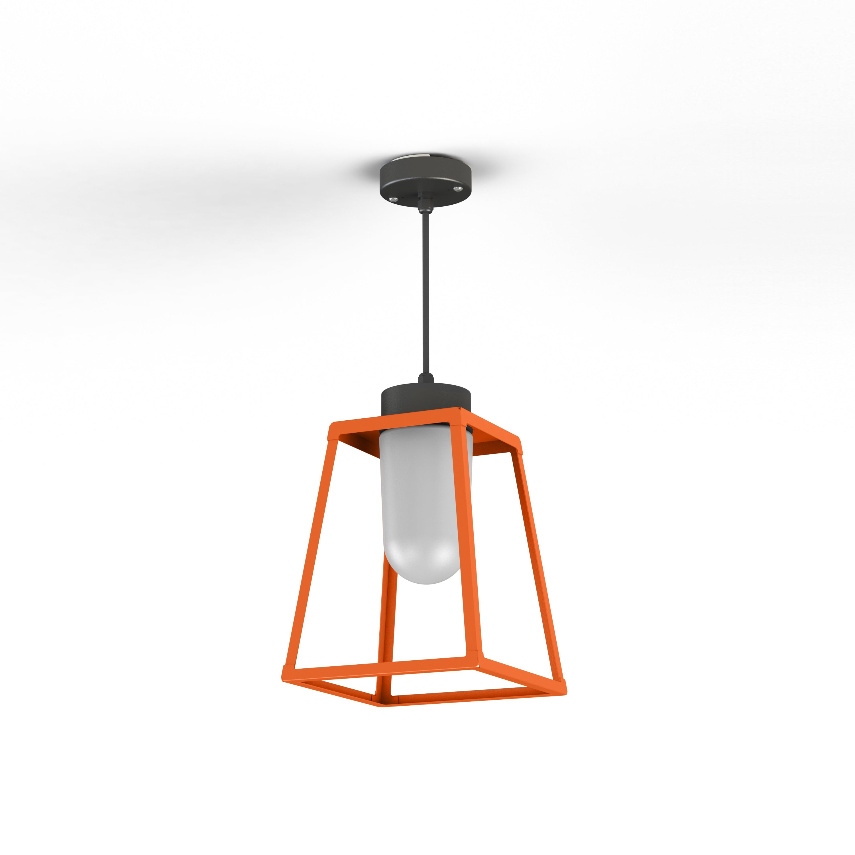 Suspension Lampiok 1 N°3 opale Orangé pur 014