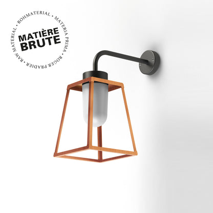 Applique Lampiok 1 N°5 Cuivre brut 082 Diffuseur opale 131010082