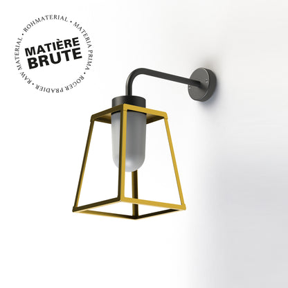 Applique Lampiok 1 N°5 Laiton brut 072 Diffuseur opale 131010072