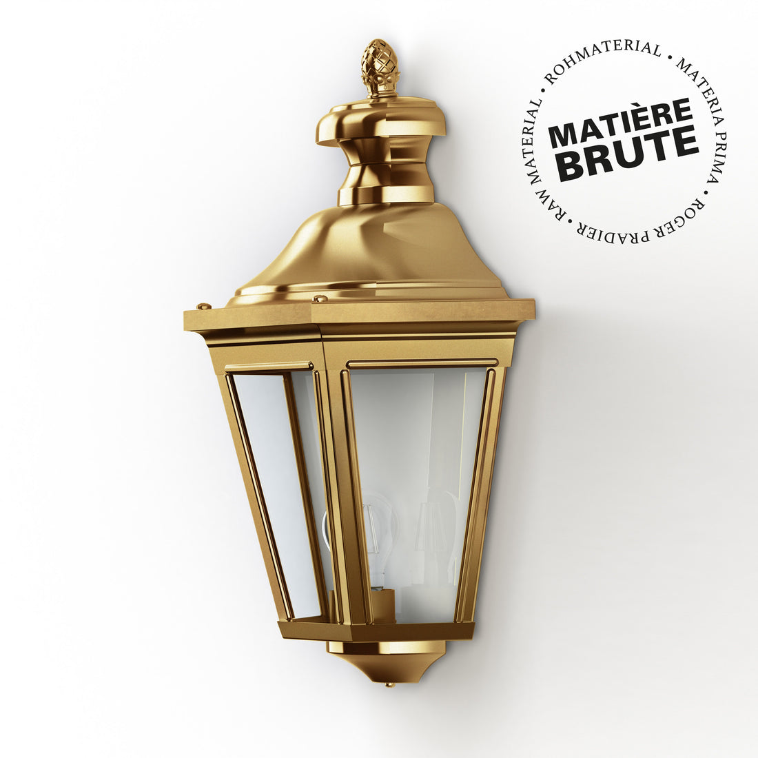 Applique Louis XIII N°2 LED 2700°K Laiton brut 072 130104072