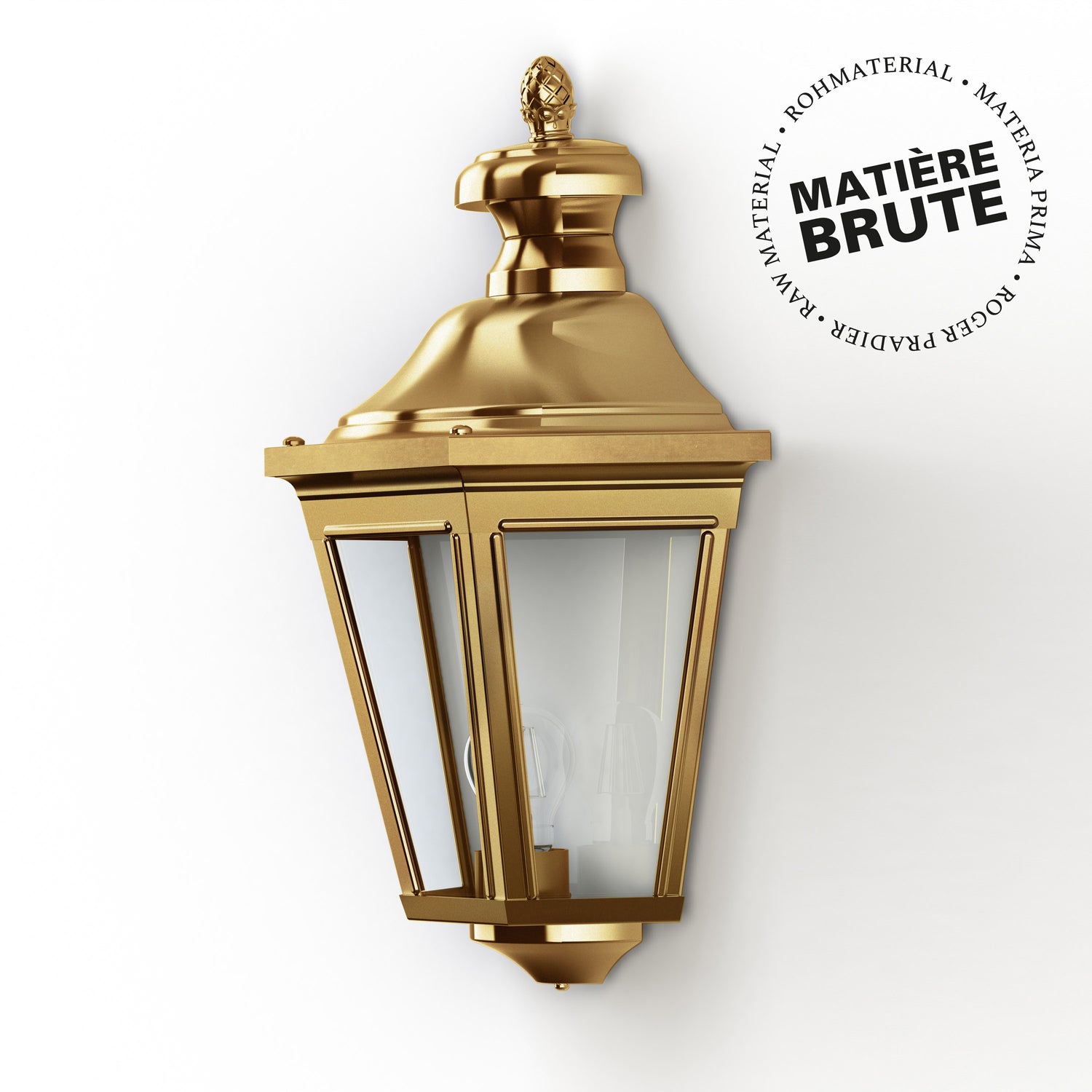 Applique Louis XIII N°2 LED 2700°K Laiton brut 072 130104072
