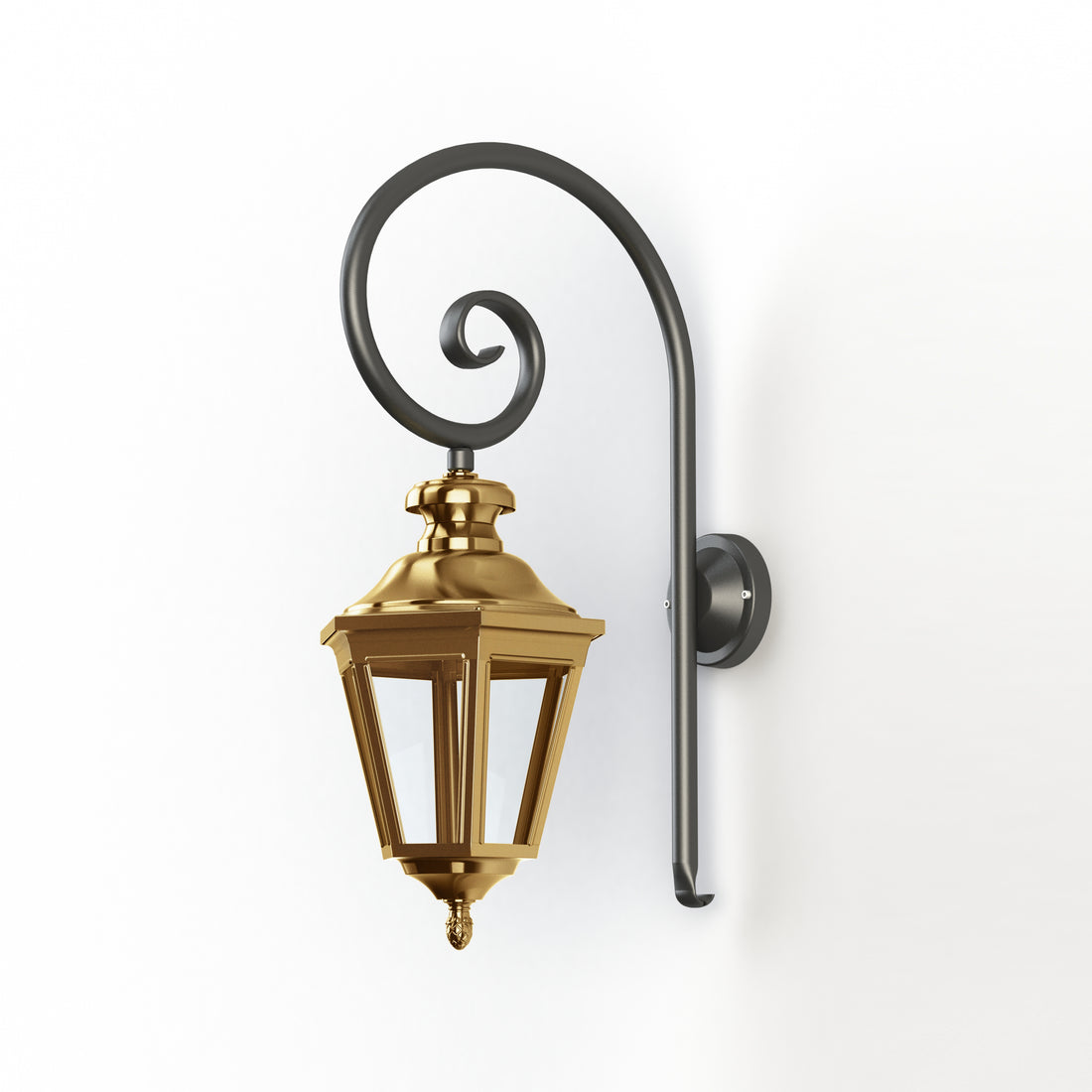 Applique Louis XIII N°3 LED 2700°K Laiton vernis teinté 070 130106070