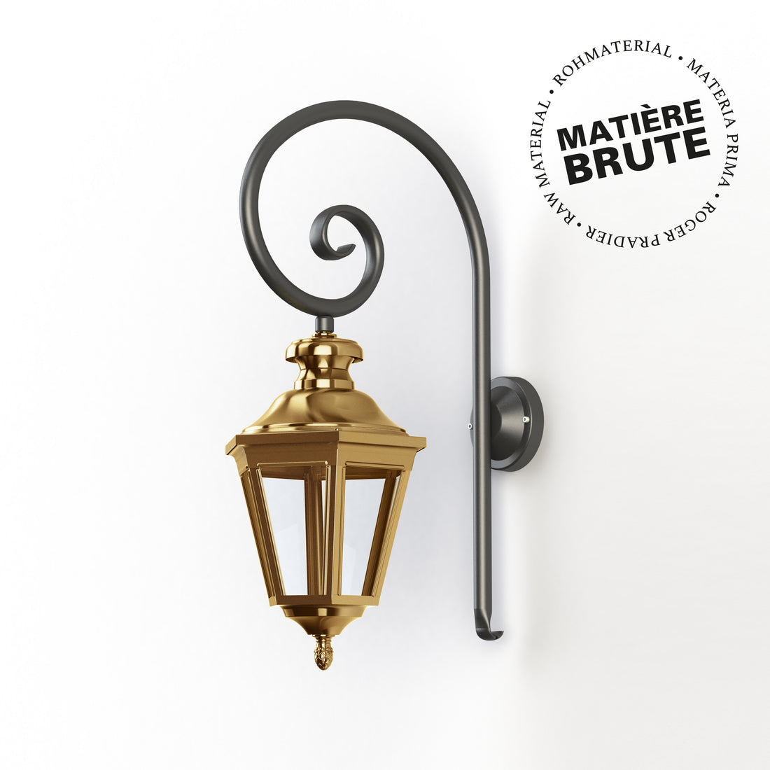 Applique Louis XIII N°3 LED 2700°K Laiton brut 072 130106072
