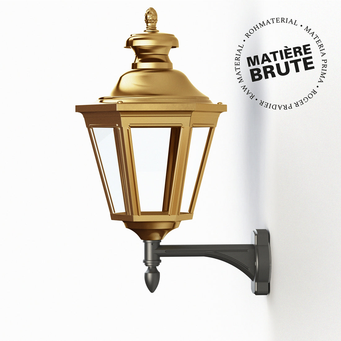 Applique Louis XIII N°4 LED 2700°K Laiton brut 072 130108072