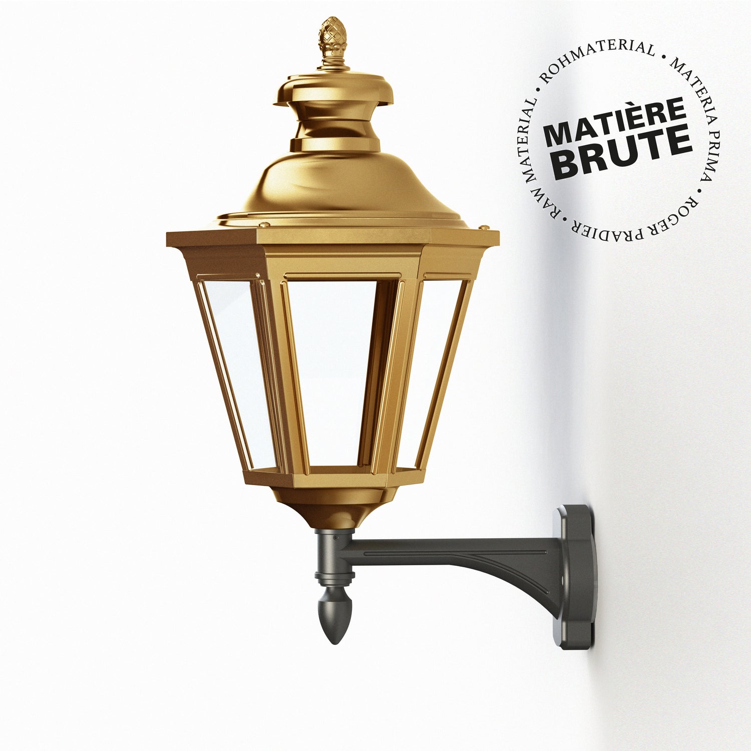 Applique Louis XIII N°4 LED 2700°K Laiton brut 072 130108072