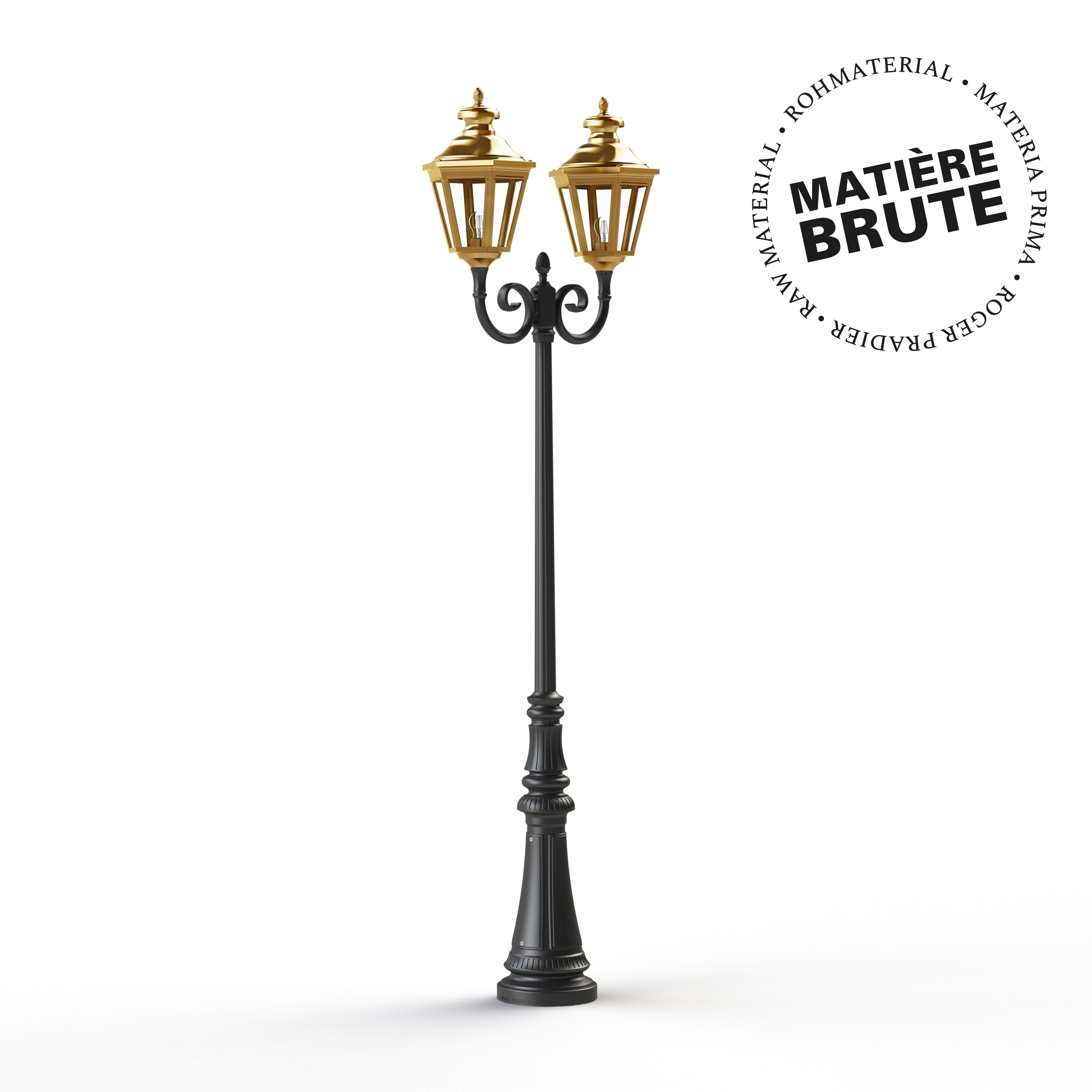 Lampadaire Louis XIII N°7 Laiton brut 072 130013072